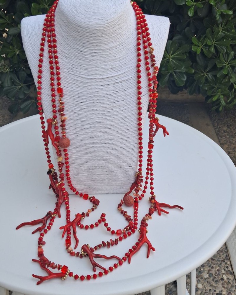 Coral red κολιέ