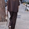 Καφέ Σετ Μπλούζα & Παντελόνι Καφέ Σετ Μπλούζα & Παντελόνι