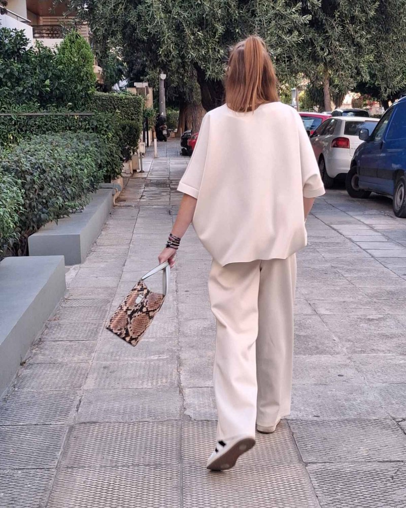 Εκρού Σετ Μπλούζα & Παντελόνι Εκρού Σετ Μπλούζα & Παντελόνι
