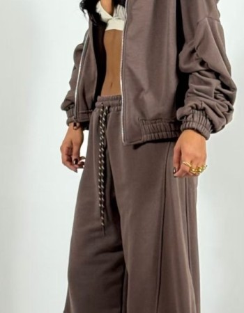 ΕΞΑΝΤΛΗΘΗΚΕ - Φούτερ φόρμα καφέ