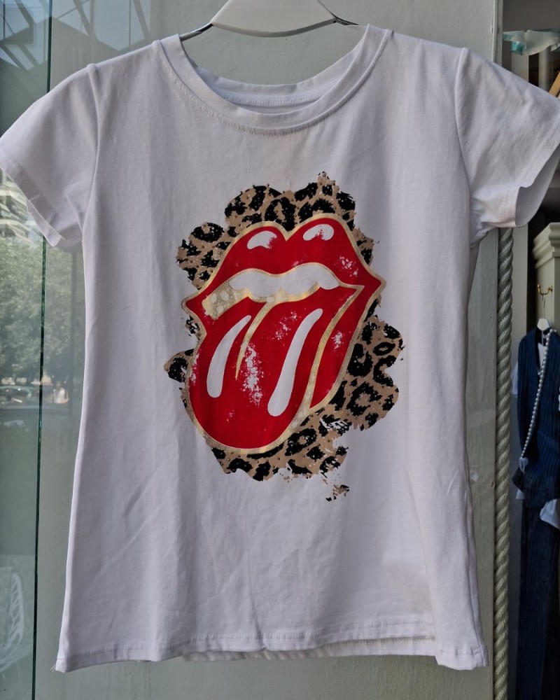 T-shirt με γλώσσα