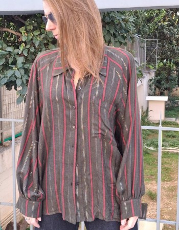 Πουκάμισο oversize με ρίγες
