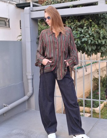 Πουκάμισο oversize με ρίγες
