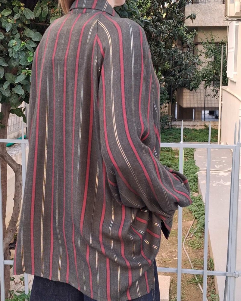 Πουκάμισο oversize με ρίγες